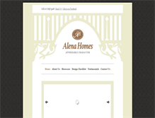 Tablet Screenshot of alenahomes.co.nz